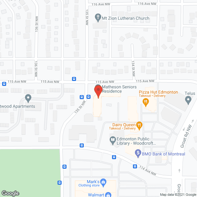 Matheson Seniors Housing Corp. (NFP 100%) in google map