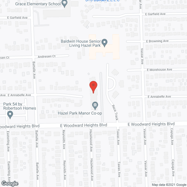 Hazel Park Manor in google map