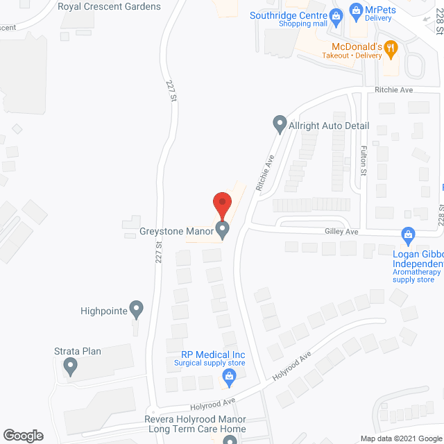 Greystone Manor in google map