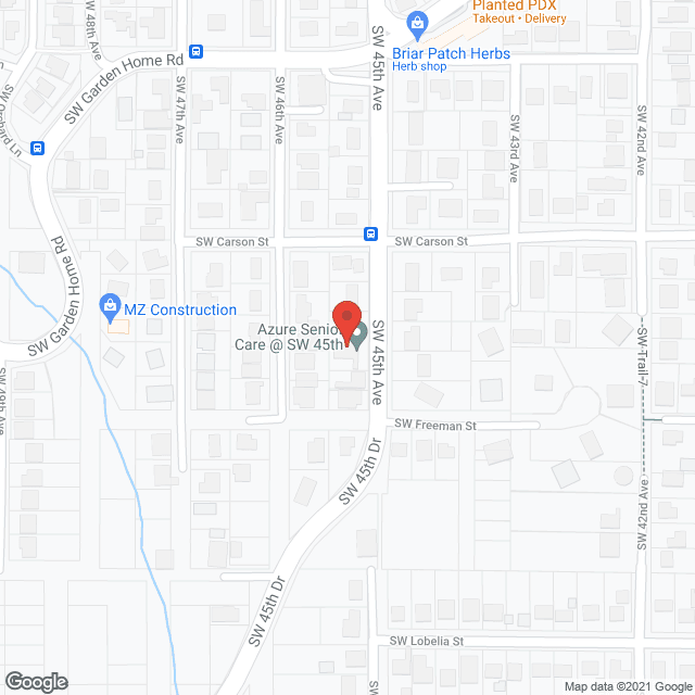 Azure Senior Care Home in google map