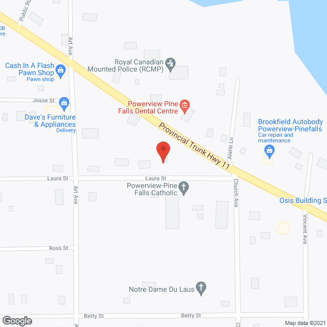 Winnipeg River Manor in google map