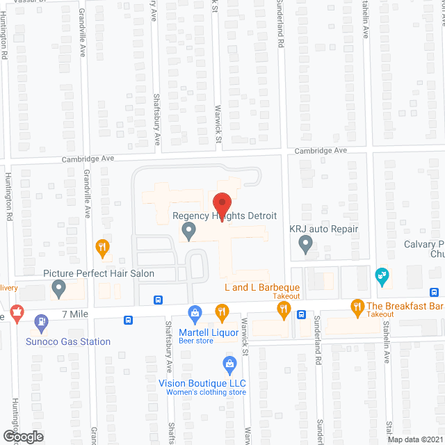 Regency Heights in google map