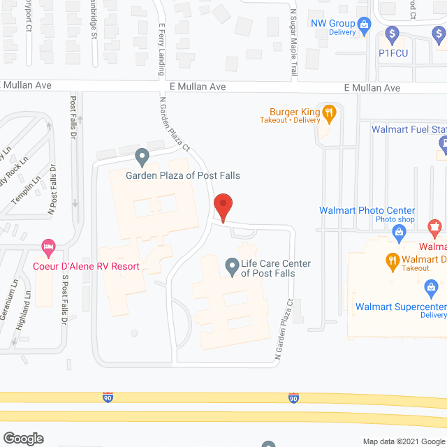 Garden Plaza of Post Falls in google map