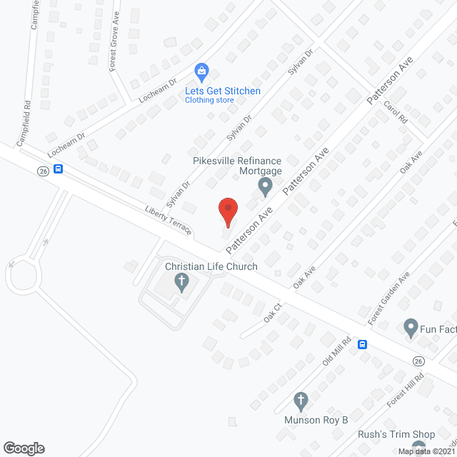 A and W Assisted Living in google map