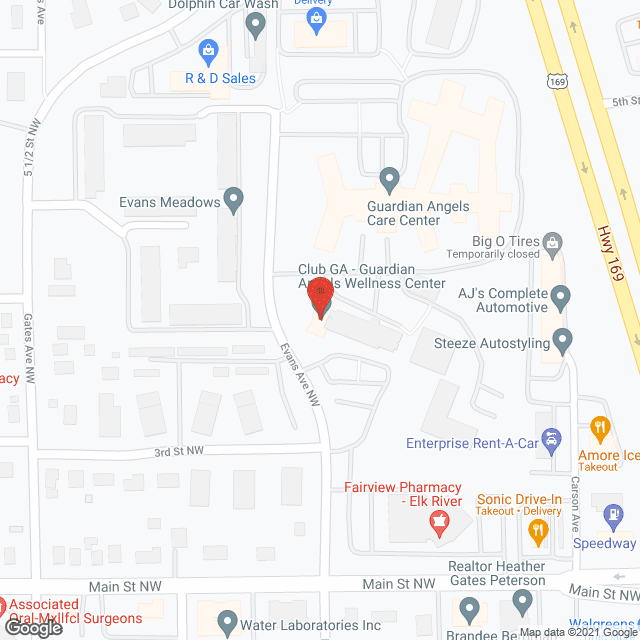 Guardian Oaks in google map