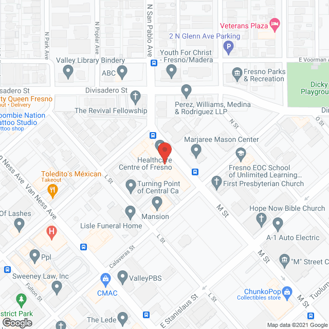 Healthcare Center of Fresno in google map