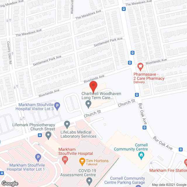 Chartwell Woodhaven Long Term Care Residence in google map