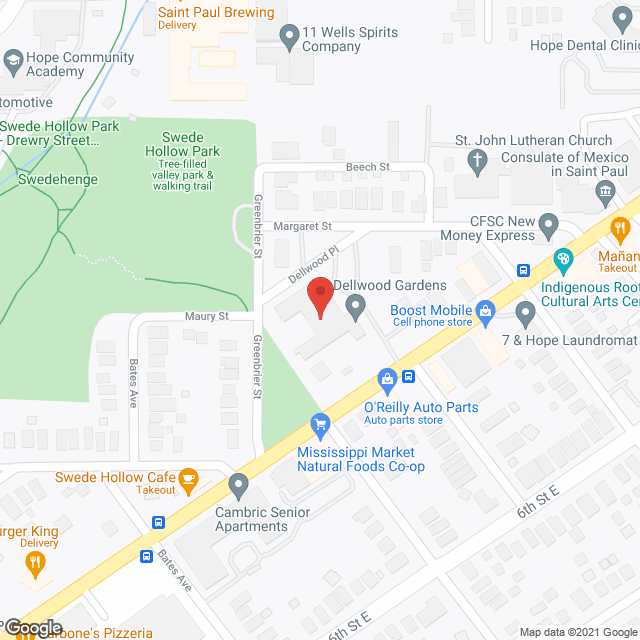 Dellwood Gardens in google map