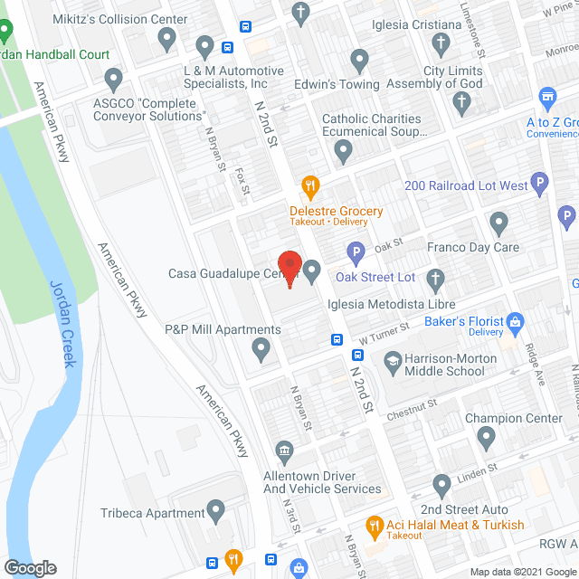 Casa Guadalupe Center in google map