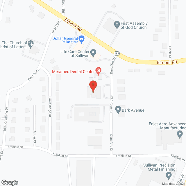 Life Care Center of Sullivan in google map