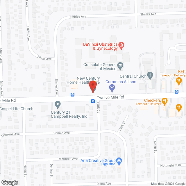 New Century Home Health Care, Inc. in google map