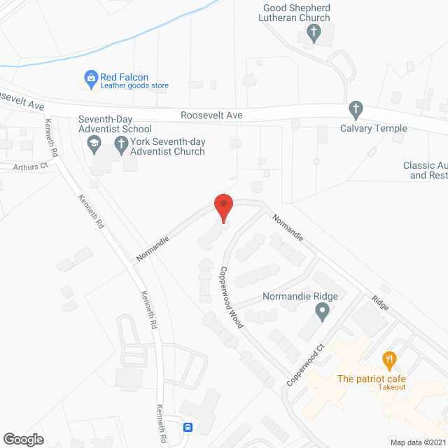 Normandie Ridge in google map