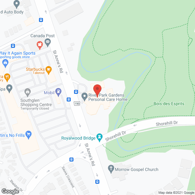 River Park Gardens (public) in google map