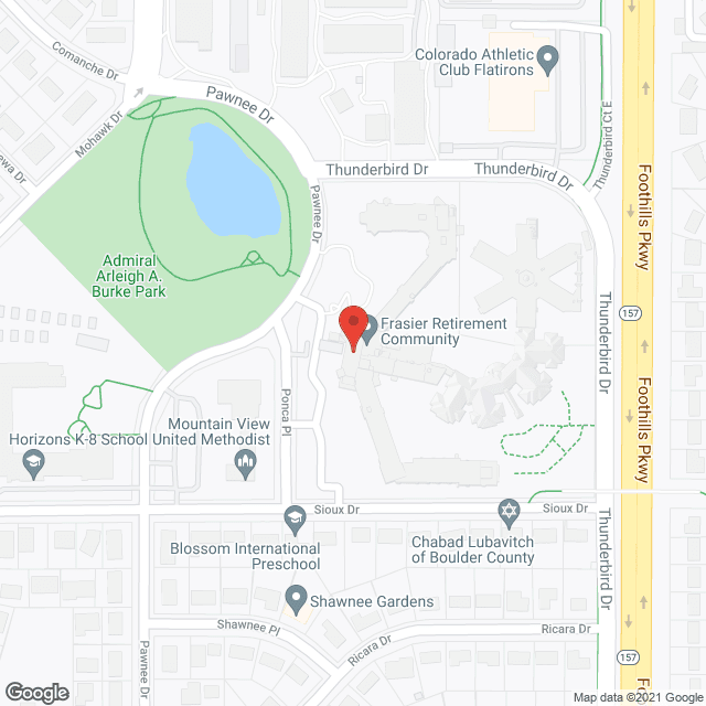 Frasier Retirement Community, a CCRC in google map