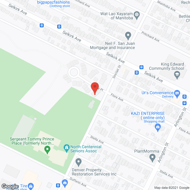Flora Place (public) in google map