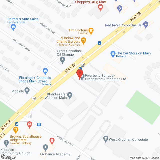 Riverbend Terrace in google map