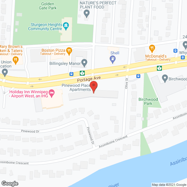Pinewood Place in google map