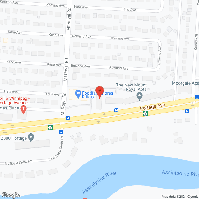 The Mount Royal Apts in google map
