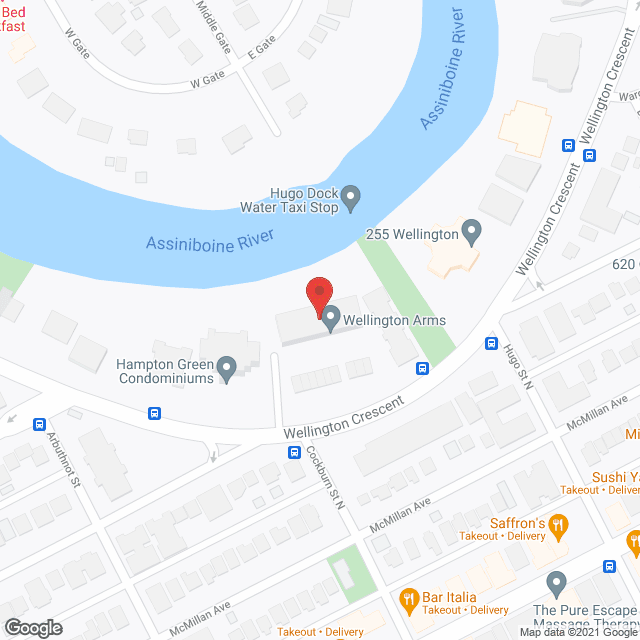 Wellington Arms in google map