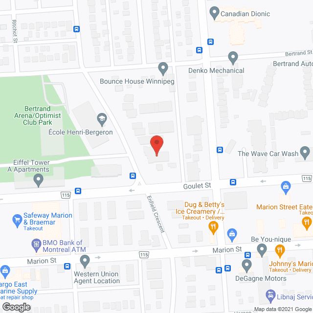 Place Rennes in google map