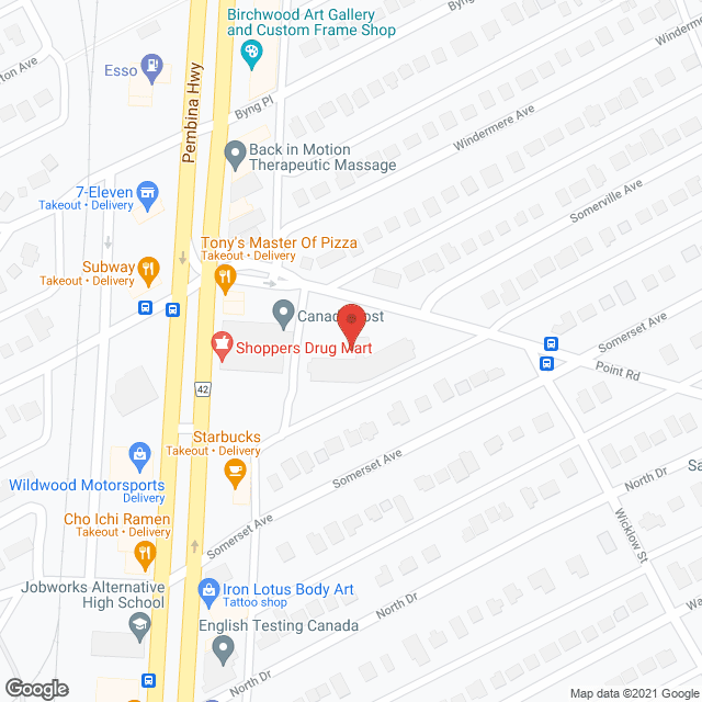 Fort Garry Kiwanis Plaza in google map