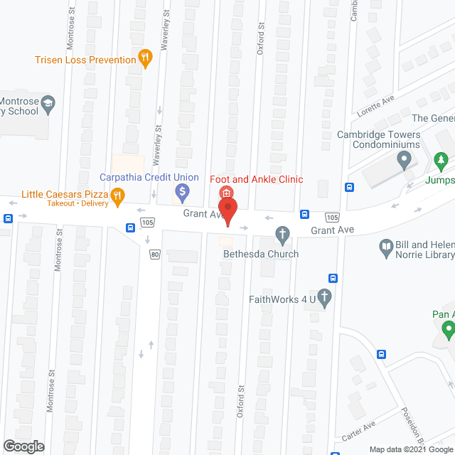 Legion Crest Apts (public) in google map