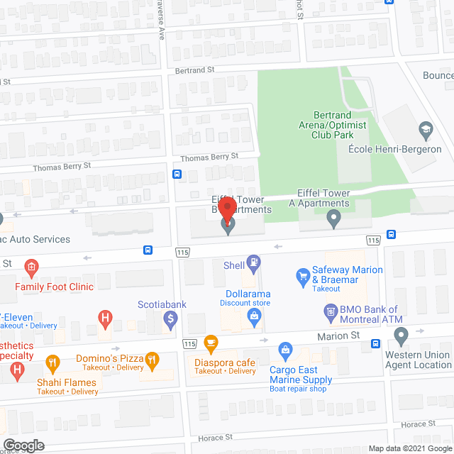 Eiffel Tower B in google map