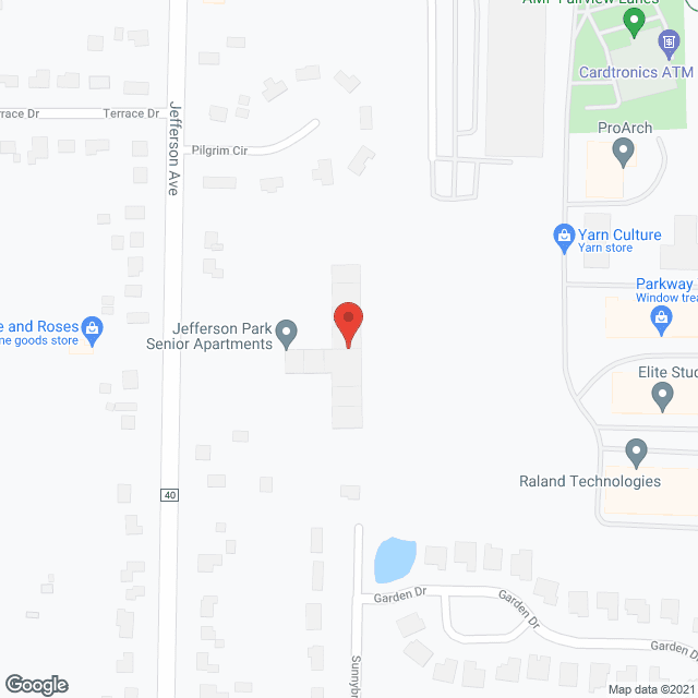 Jefferson Park Apartments in google map