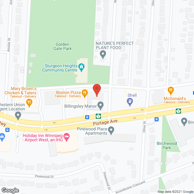 Billingsley Manor in google map