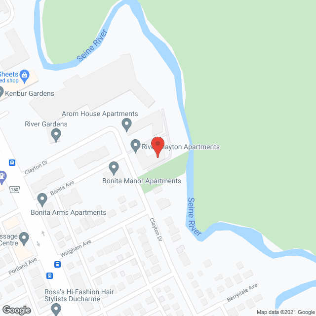 River Clayton in google map