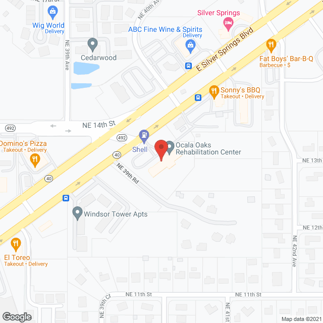 Ocala Oaks in google map