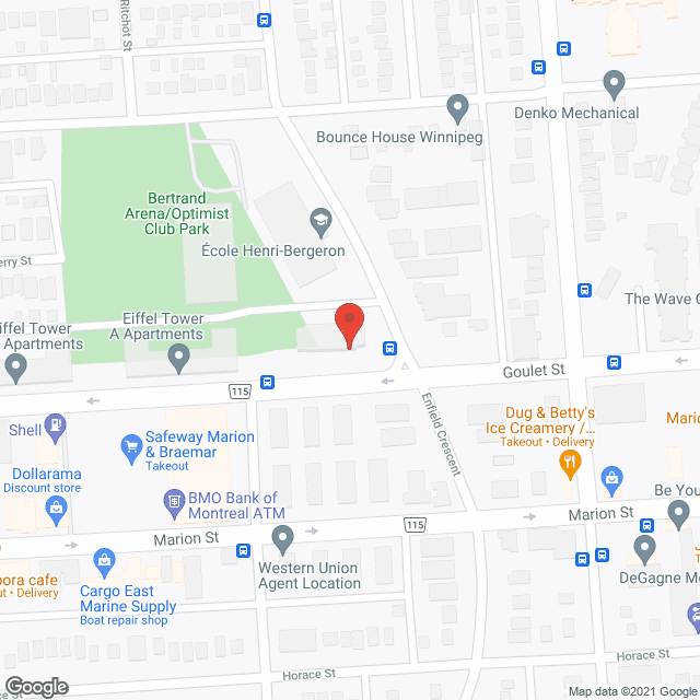 Columbus Manor in google map