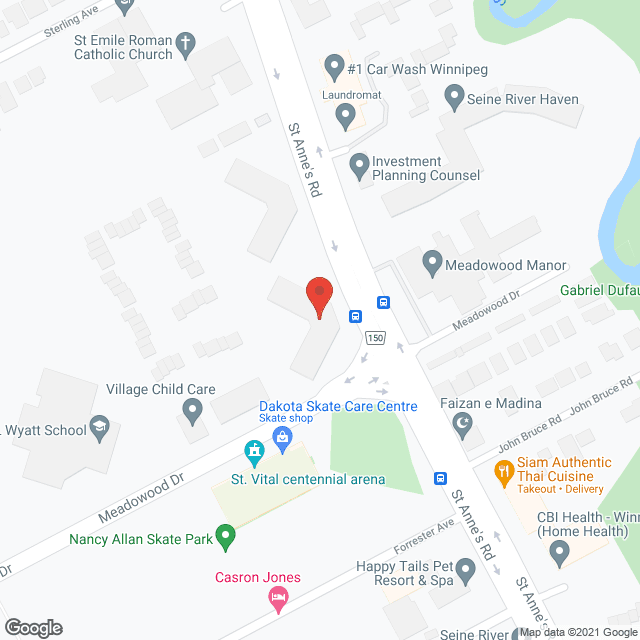 Meadowood Gardens in google map