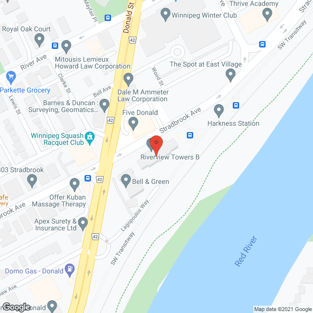 Riverview Towers II in google map