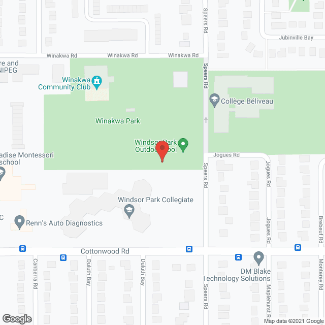 875 Elizabeth Rd. (public) in google map
