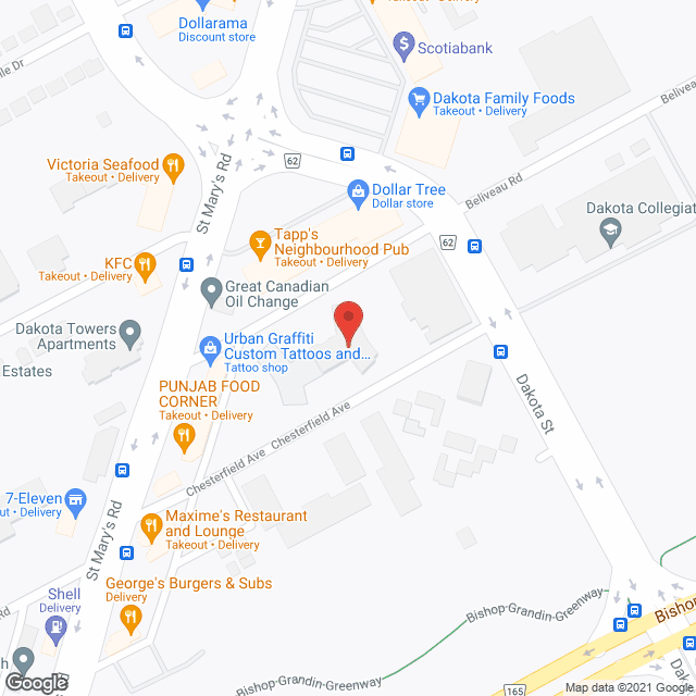 Rotunda Towers in google map