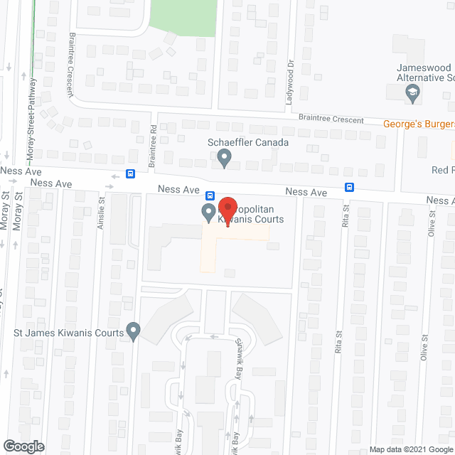 Metropolitan Kiwanis Courts (100%) in google map
