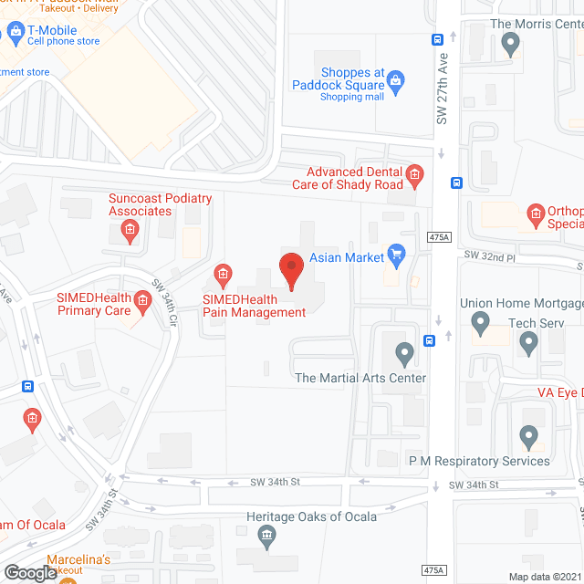 The Vines Hospital in google map