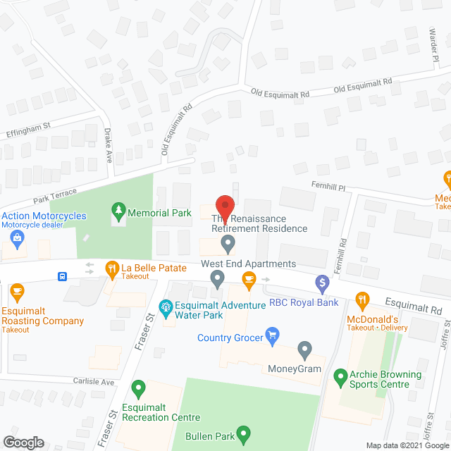 The Renaissance Retirement Residence in google map