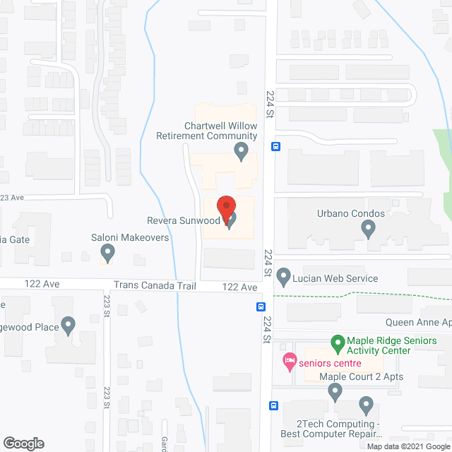 Sunwood Retirement in google map