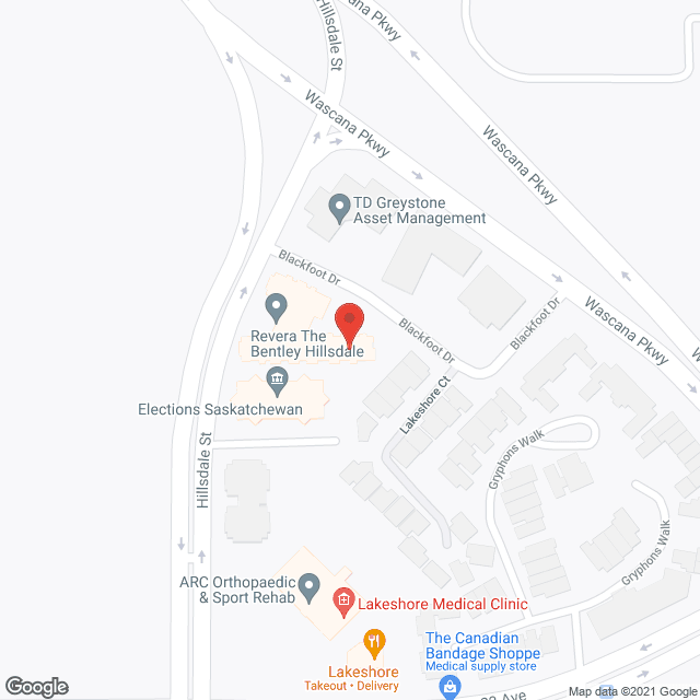 Bentley (Hillsdale) in google map
