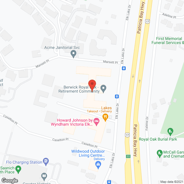 Berwick Royal Oak in google map