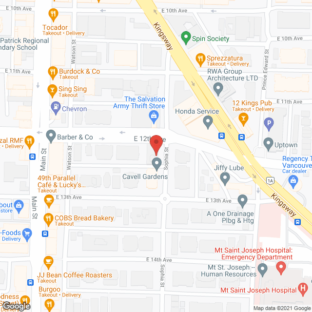 Cavell Gardens in google map