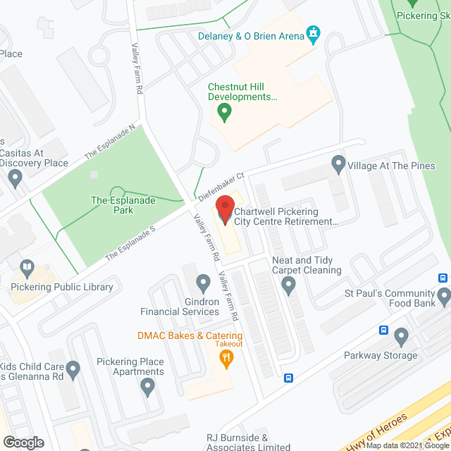 Chartwell Pickering City Centre Retirement Residence in google map