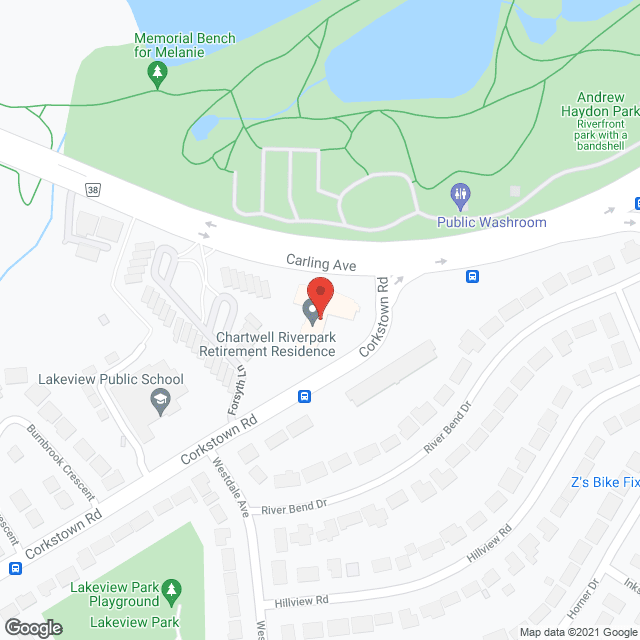 Riverpark Place Retirement Residence in google map