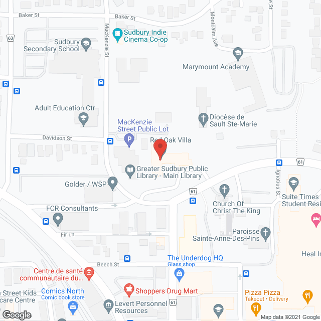 Red Oak Villa in google map