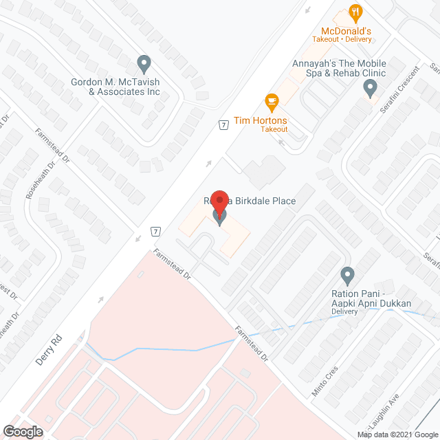 Birkdale Place Retirement Community in google map
