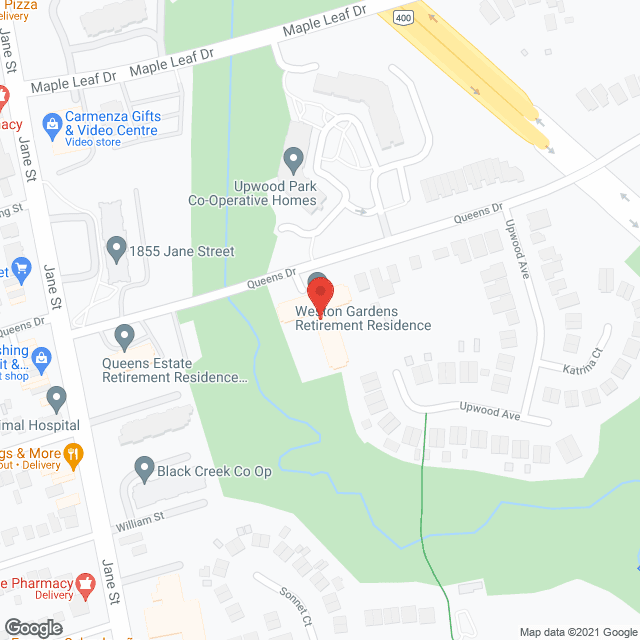 Weston Gardens Retirement Residence in google map