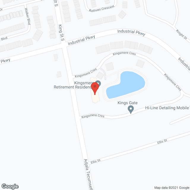 Kingsmere Retirement Suites in google map