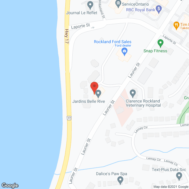 Jardins Belle River in google map
